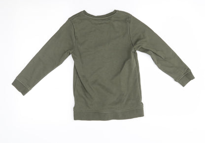 George Girls Green   Pullover Jumper Size 6-7 Years