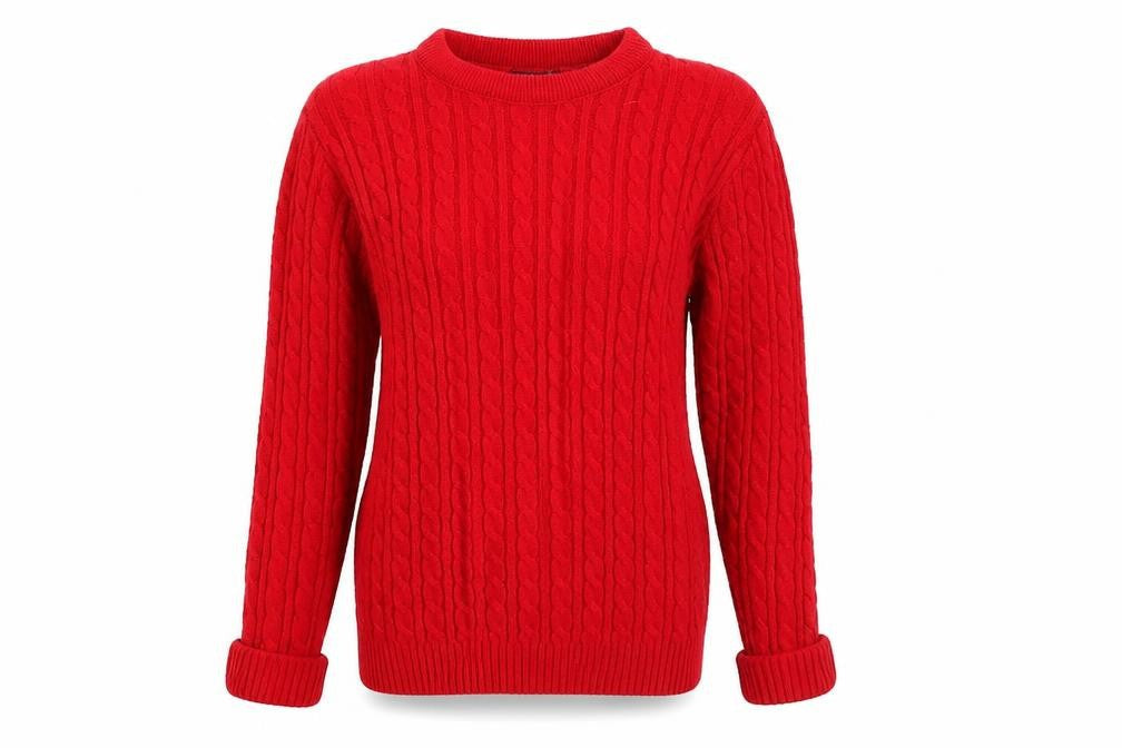 Womens UK Size M Pulse Red Pullover Jumper