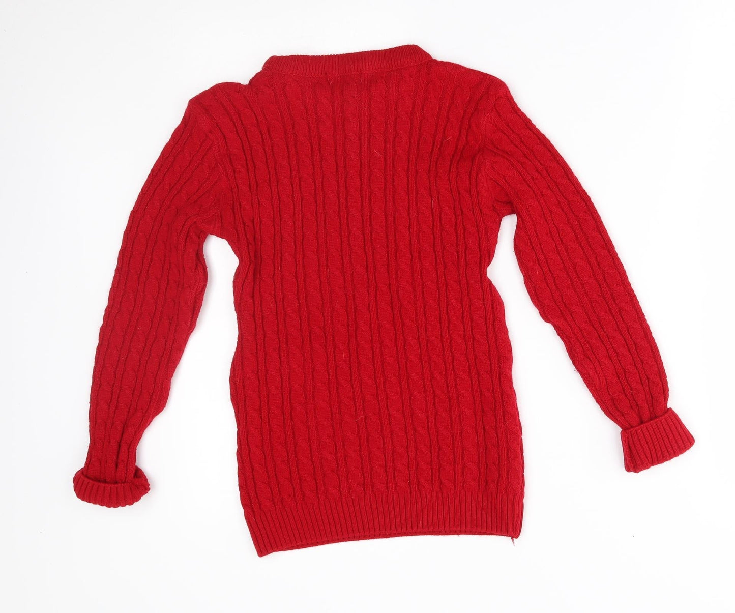 Womens UK Size M Pulse Red Pullover Jumper
