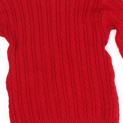 Womens UK Size M Pulse Red Pullover Jumper
