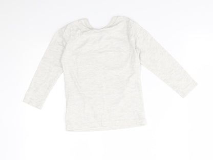 M&S Boys Grey   Basic T-Shirt Size 2-3 Years  - have your elf a merry christmas