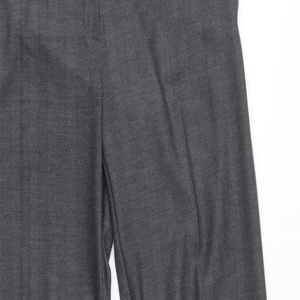 Womens UK Size 12 NEXT Regular Fit Bloomer Grey Trousers