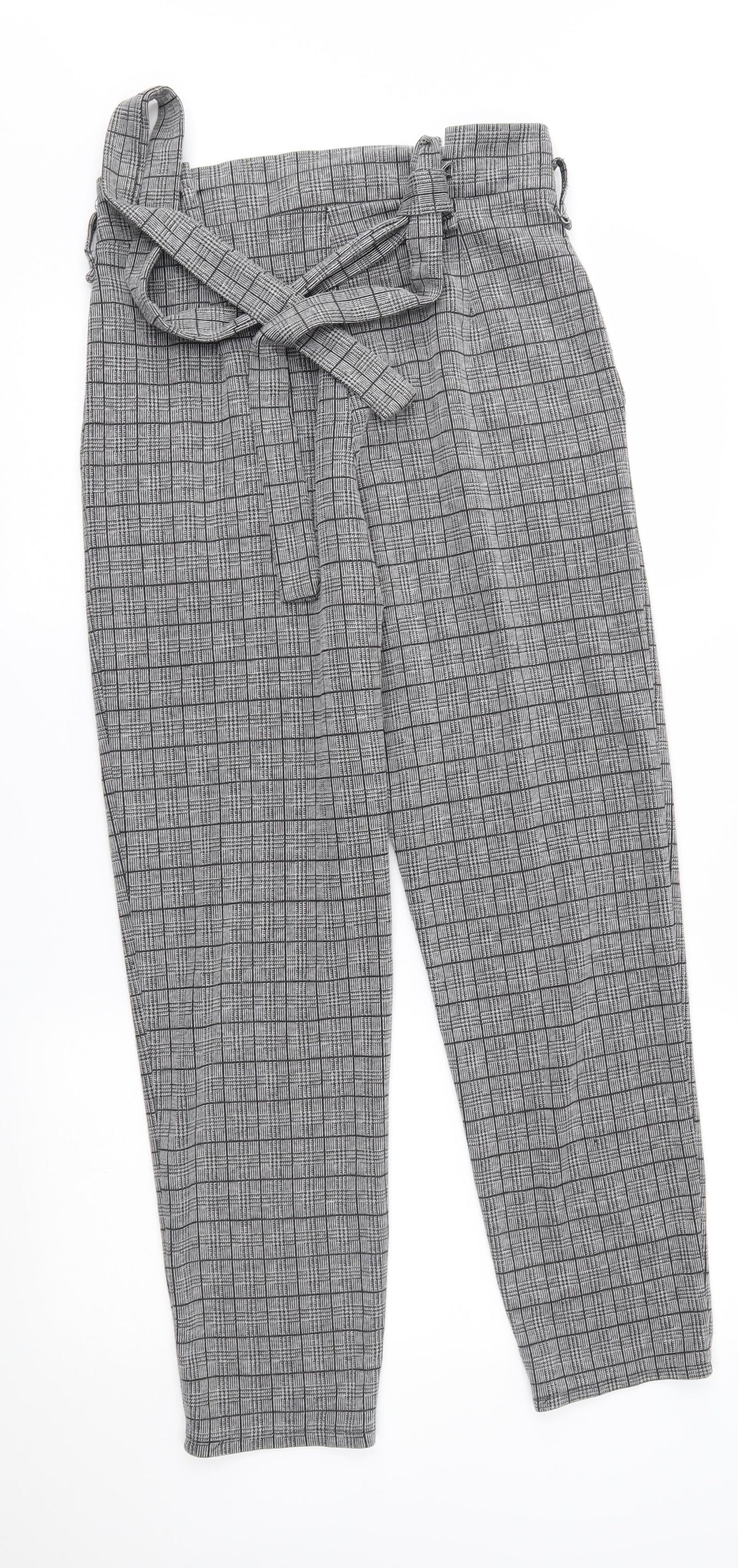 Womens UK Size M Preworn Regular Fit Rain Trousers Grey Trousers