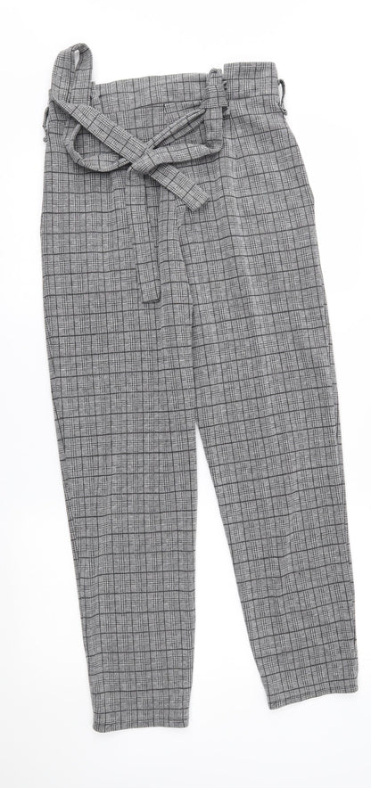 Womens UK Size M Preworn Regular Fit Rain Trousers Grey Trousers