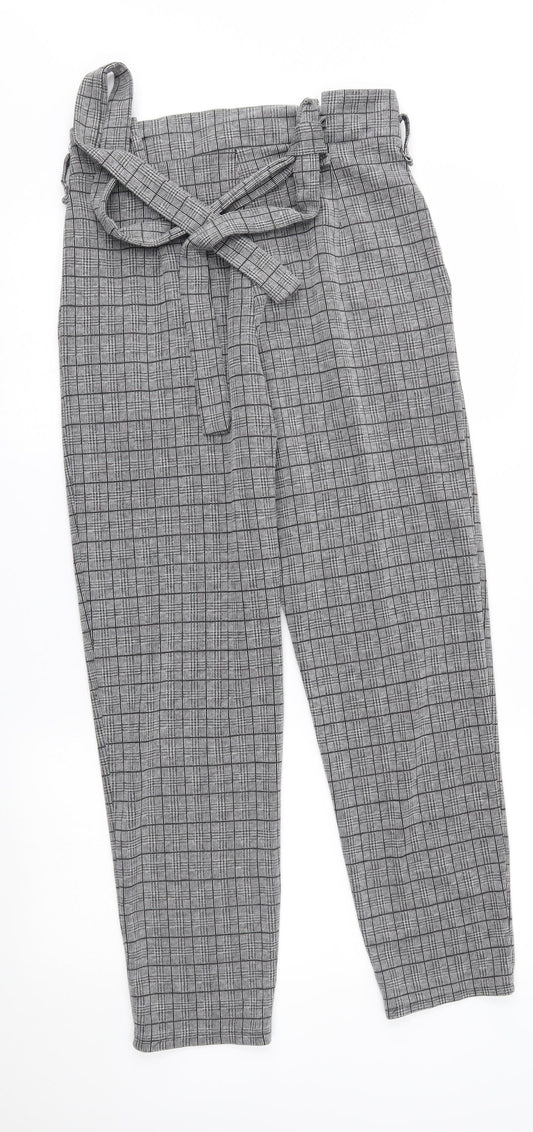 Womens UK Size M Preworn Regular Fit Rain Trousers Grey Trousers