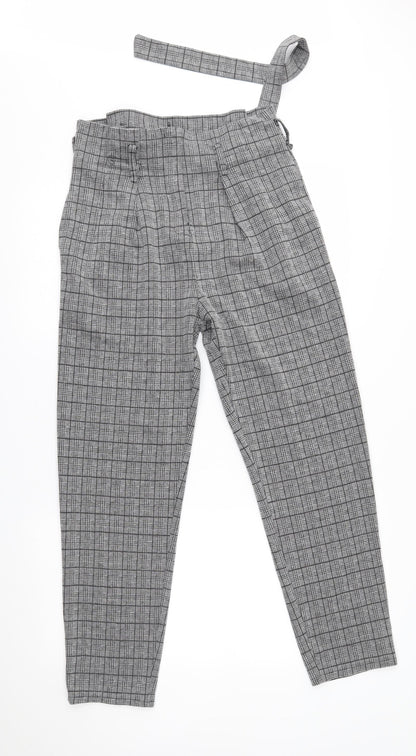 Womens UK Size M Preworn Regular Fit Rain Trousers Grey Trousers