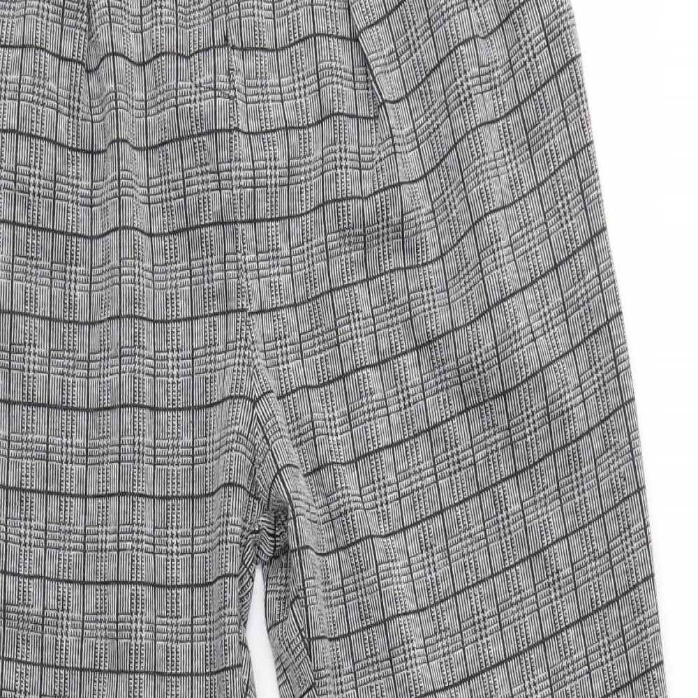 Womens UK Size M Preworn Regular Fit Rain Trousers Grey Trousers