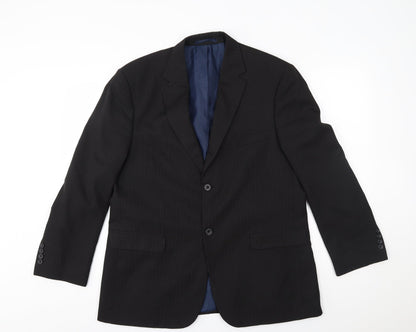 Mens UK Size  Greenwoods Regular Black Suit Jacket