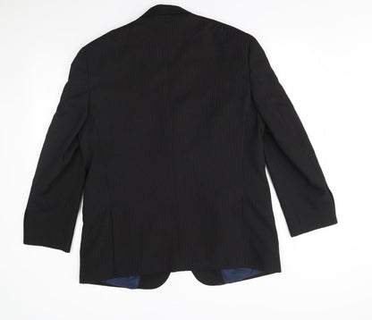 Mens UK Size  Greenwoods Regular Black Suit Jacket