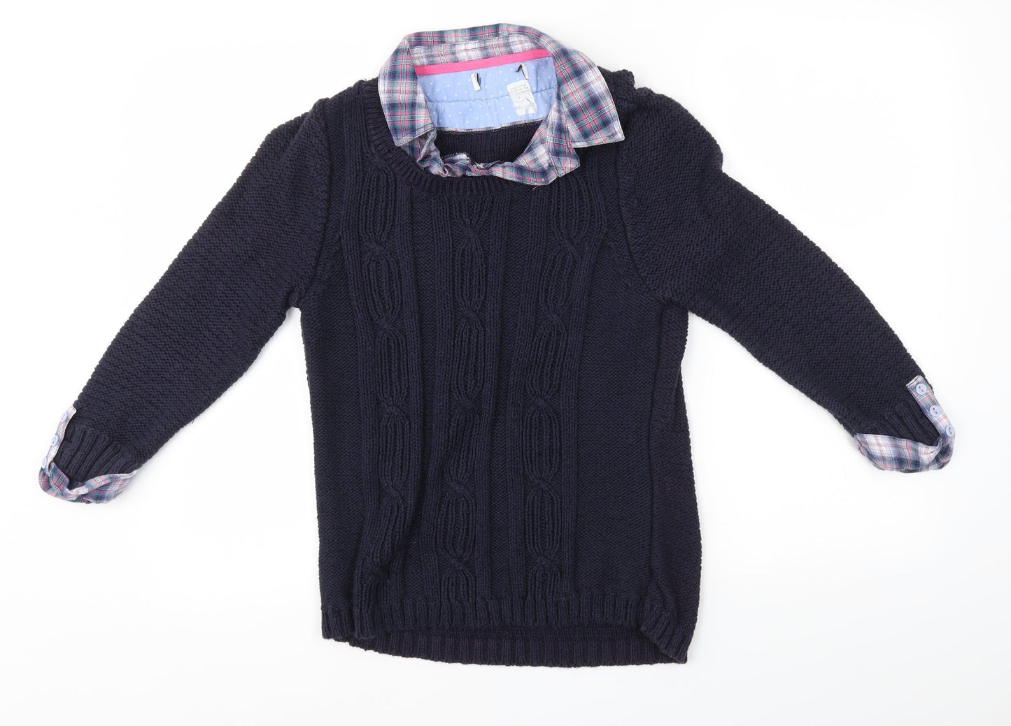 Womens UK Size 8 Preworn Multicoloured Pullover Jumper