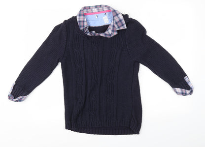 Womens UK Size 8 Preworn Multicoloured Pullover Jumper