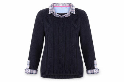 Womens UK Size 8 Preworn Multicoloured Pullover Jumper