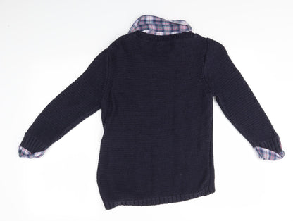 Womens UK Size 8 Preworn Multicoloured Pullover Jumper
