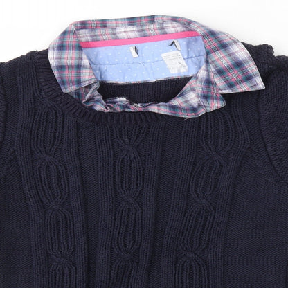 Womens UK Size 8 Preworn Multicoloured Pullover Jumper