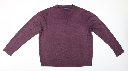 Atlantic Bay Mens Purple   Pullover Jumper Size XL
