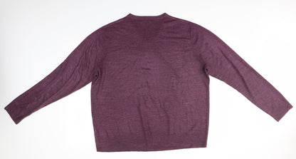 Atlantic Bay Mens Purple   Pullover Jumper Size XL