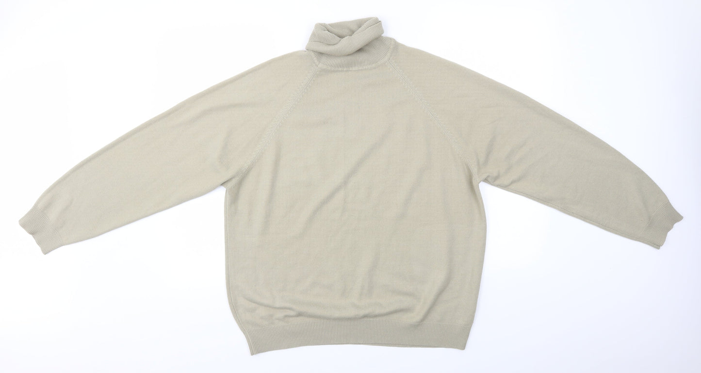 BHS Mens Beige  Knit Pullover Jumper Size L