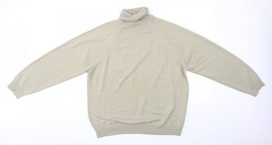 BHS Mens Beige  Knit Pullover Jumper Size L