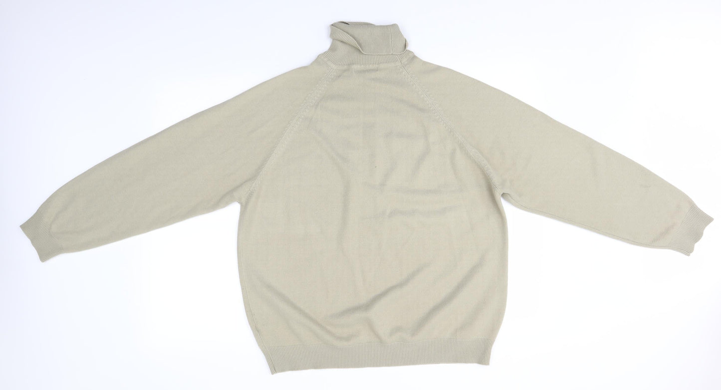 BHS Mens Beige  Knit Pullover Jumper Size L