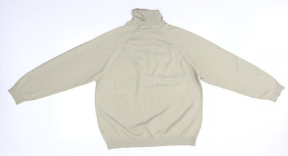 BHS Mens Beige  Knit Pullover Jumper Size L