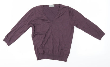 Womens UK Size 12 M&S Purple Pullover Jumper