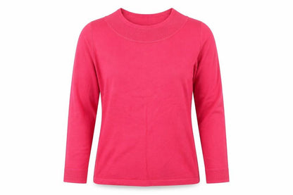 Bonmarché Womens Pink Pullover Jumper Size S