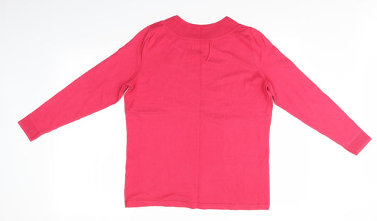 Womens UK Size S BM Collection Pink Pullover Jumper