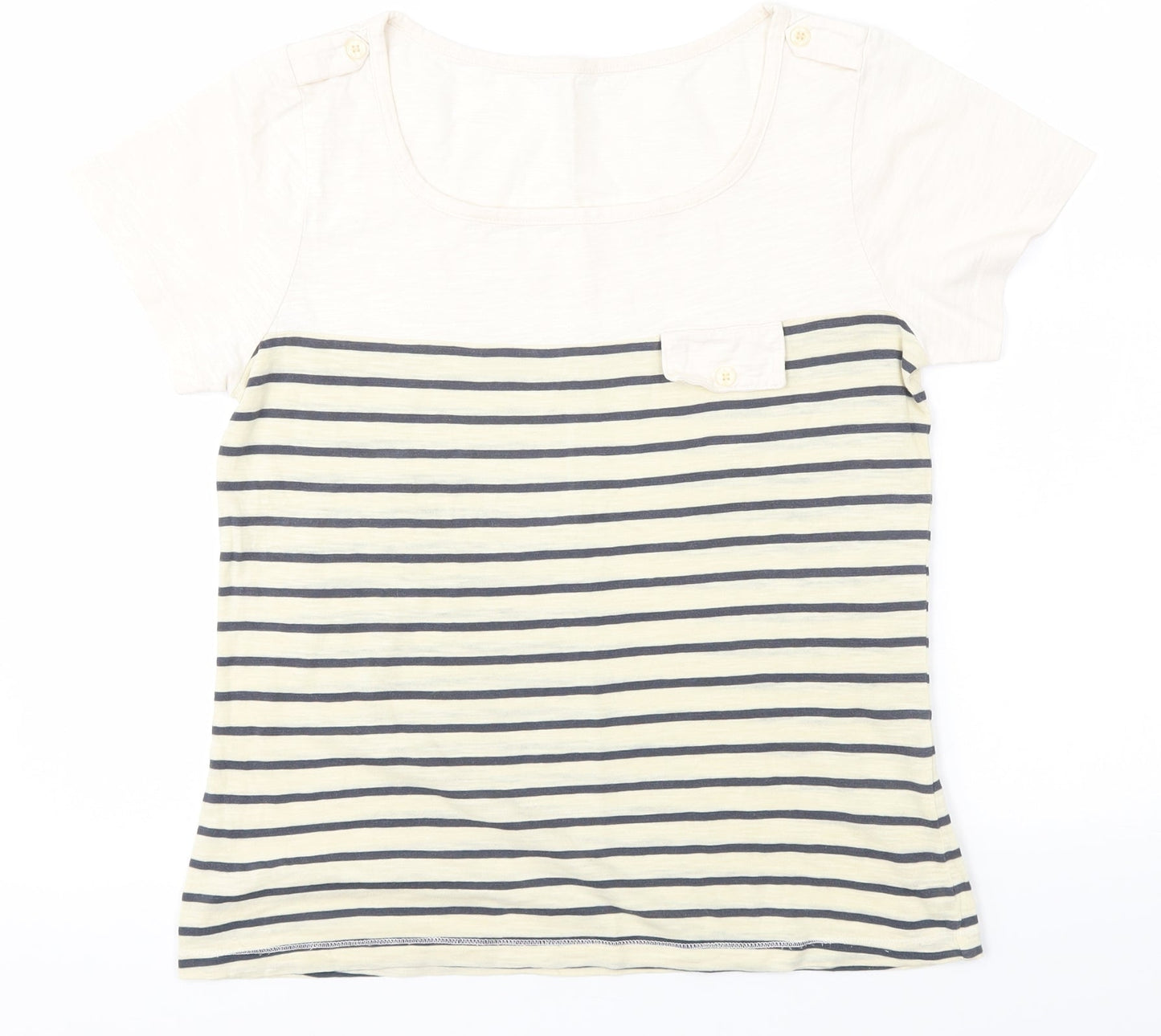 Womens UK Size S Preworn Multicoloured Basic T-Shirt