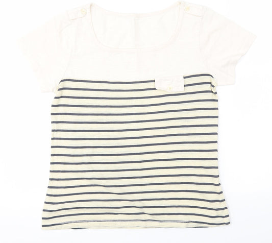 Womens UK Size S Preworn Multicoloured Basic T-Shirt