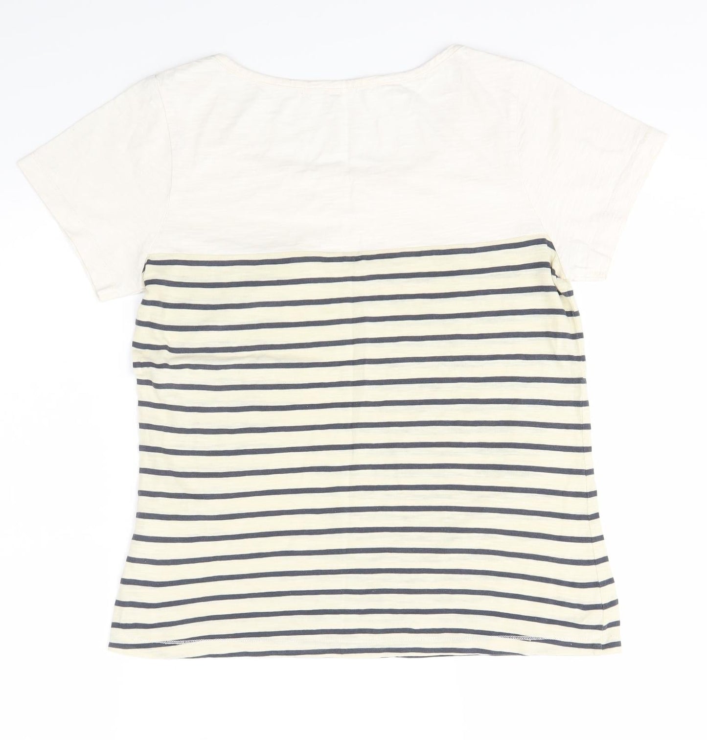 Womens UK Size S Preworn Multicoloured Basic T-Shirt