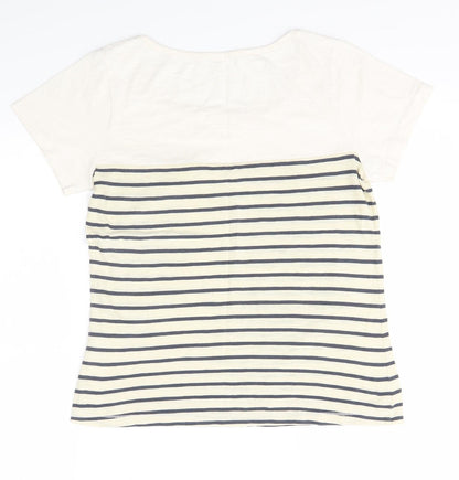 Womens UK Size S Preworn Multicoloured Basic T-Shirt