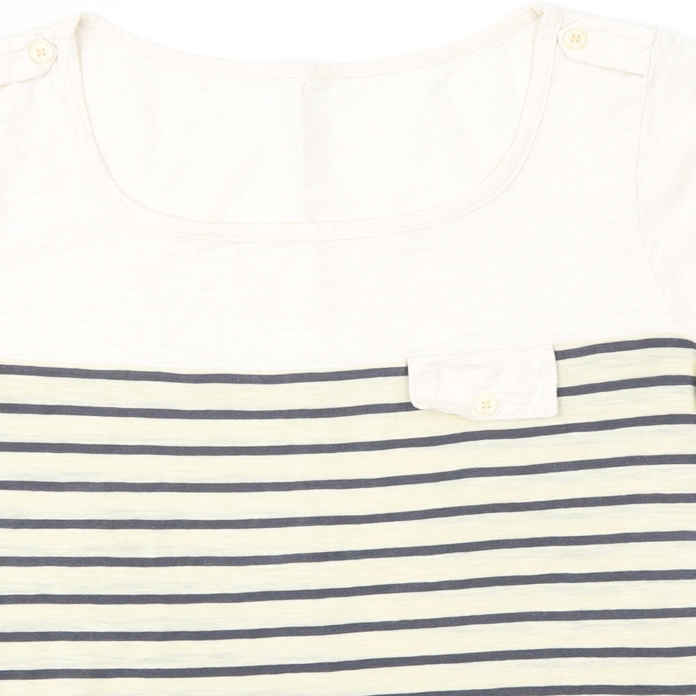 Womens UK Size S Preworn Multicoloured Basic T-Shirt