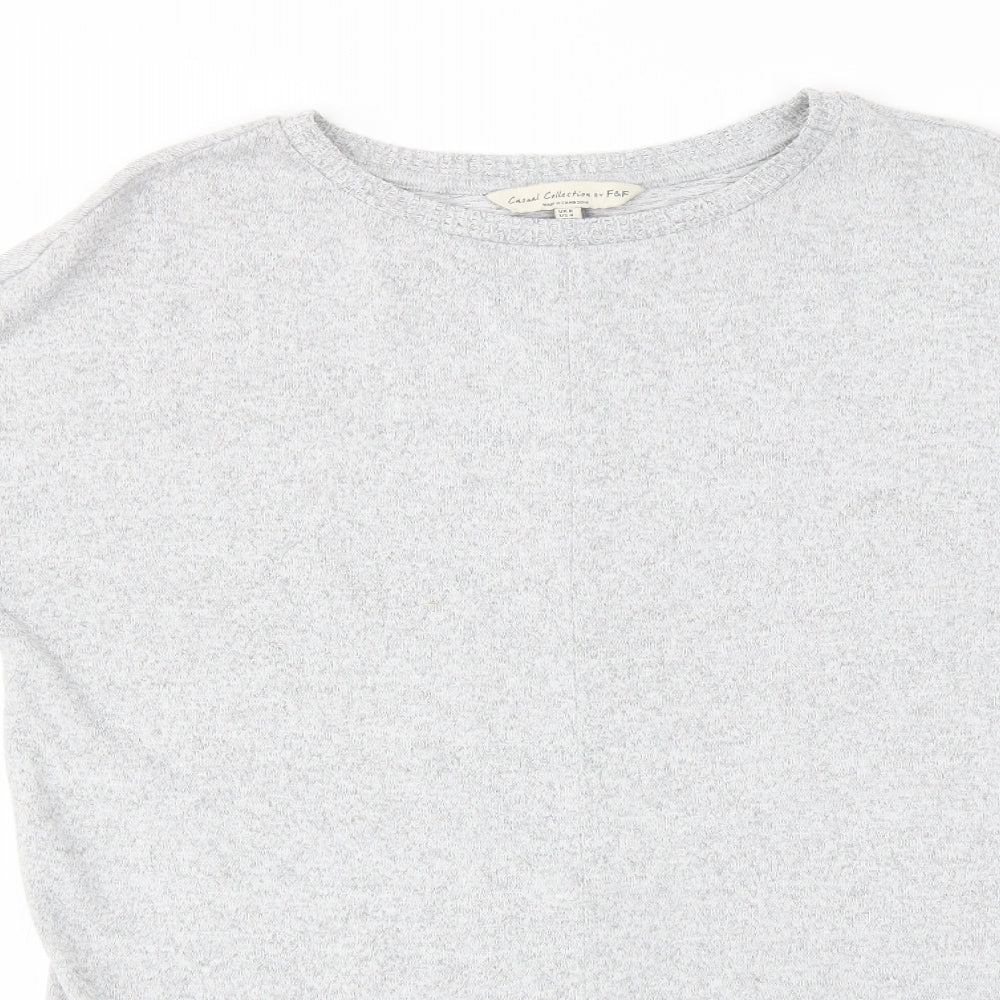 F&F Womens Grey   Pullover Jumper Size 8