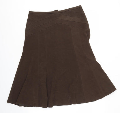 BHS Womens Brown   A-Line Skirt Size 14