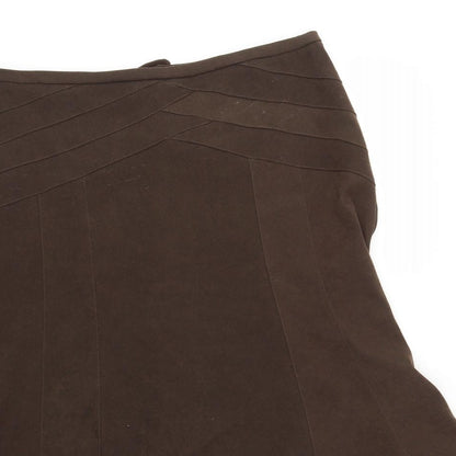 BHS Womens Brown   A-Line Skirt Size 14