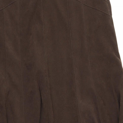 BHS Womens Brown   A-Line Skirt Size 14