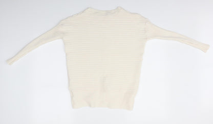 George Womens White   Pullover Jumper Size XS