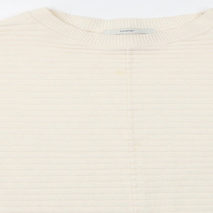 George Womens White   Pullover Jumper Size XS