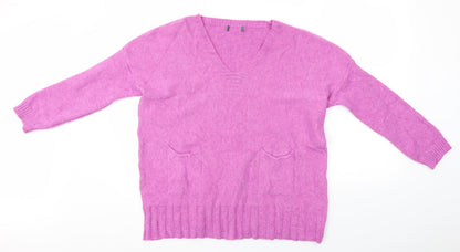 Preworn Womens Purple   Full Zip Jumper Size M