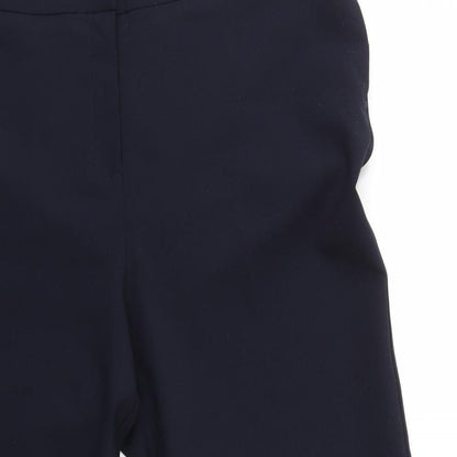 Womens UK Size 16 Preworn Regular Fit Dress Pants Blue Trousers