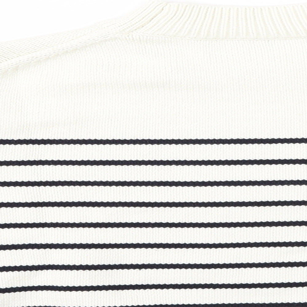 Womens UK Size S Preworn Multicoloured Henley Jumper