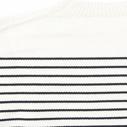 Womens UK Size S Preworn Multicoloured Henley Jumper