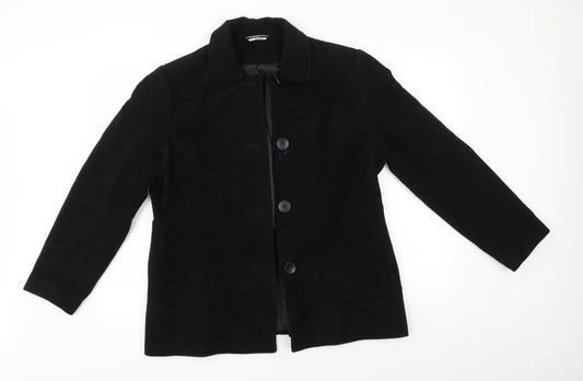 George Womens Black   Overcoat Coat Size 16