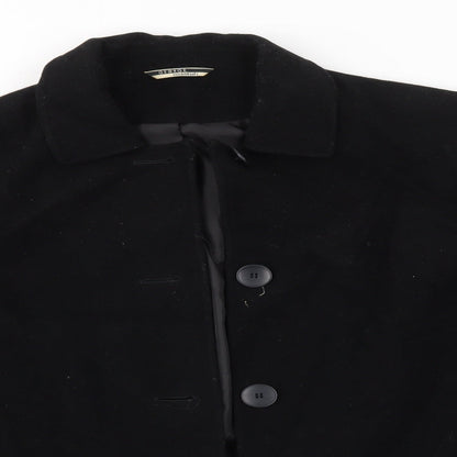 George Womens Black   Overcoat Coat Size 16