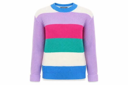 Womens UK Size 8 Studio Multicoloured Pullover Jumper
