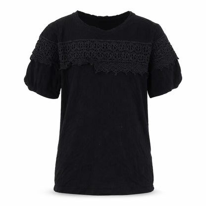 BE YOU Girls Black   Basic T-Shirt Size 10 Years