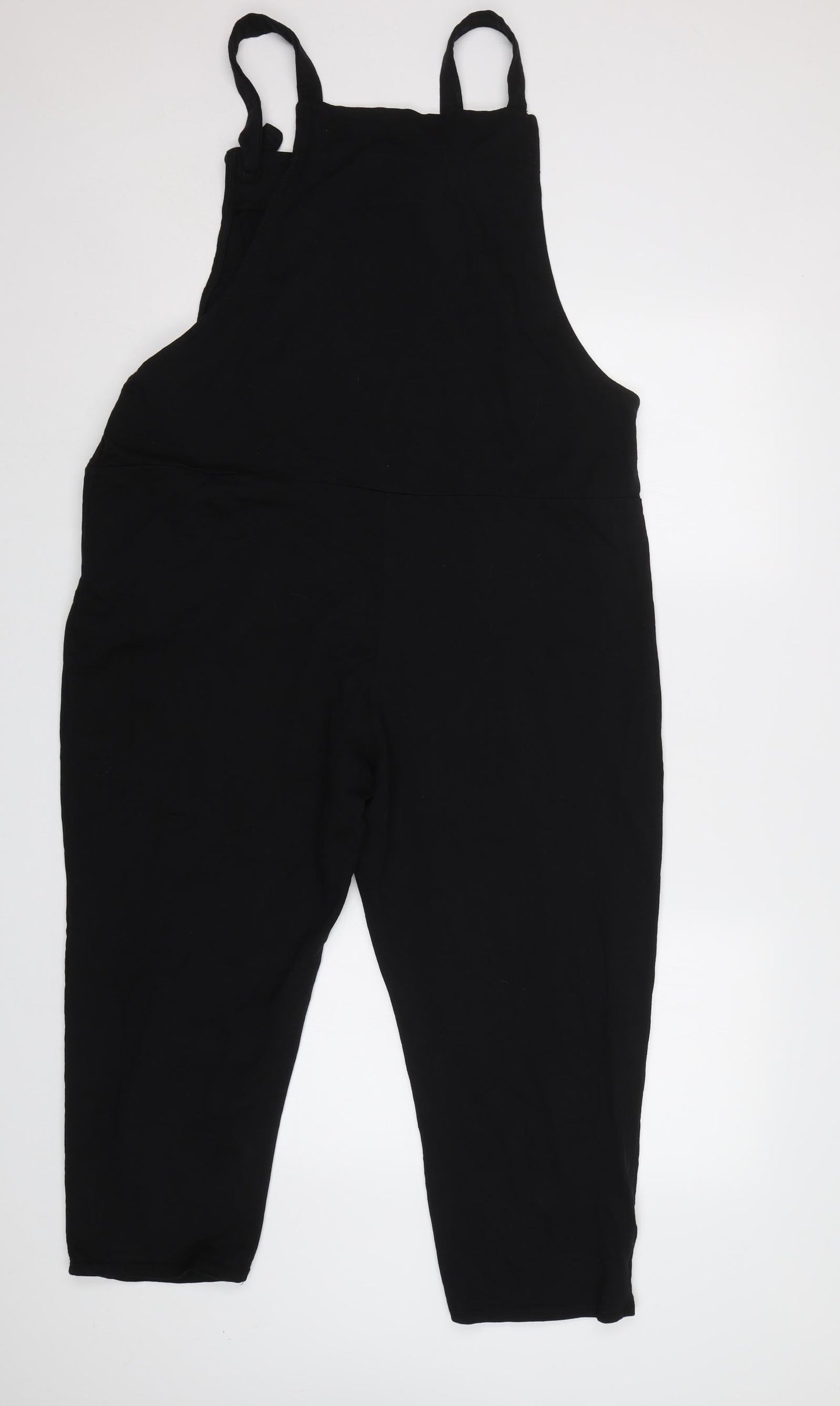 Womens UK Size XL Made in Italy Regular Fit Dungarees Black Trousers