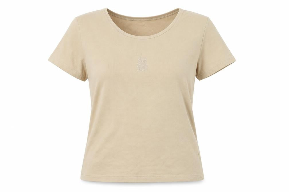 Womens UK Size XL Mackays Beige Basic Polo