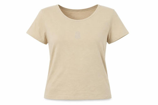 Womens UK Size XL Mackays Beige Basic Polo