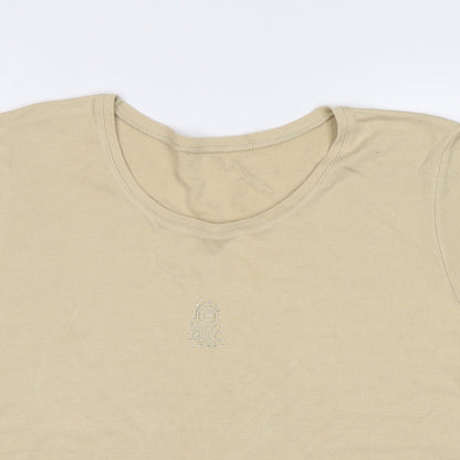 Womens UK Size XL Mackays Beige Basic Polo